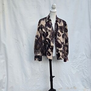 East 5th‎ Paisley Blouse - Cream and Burgundy